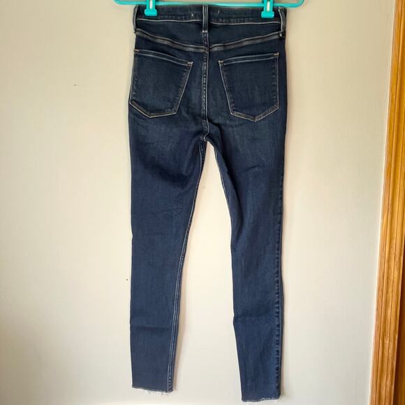 Abercrombie & Fitch Dark Wash High Rise The Jean Legging Size 27 / 4S - Picture 2 of 12